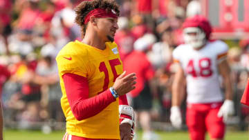 How did Patrick Mahomes feel about Jon Gruden's presence at camp?