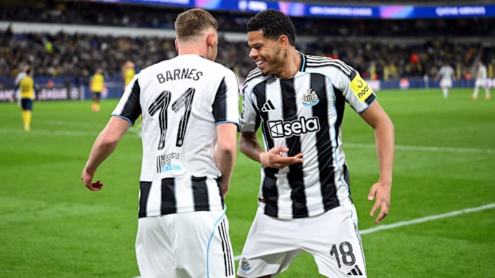 Harvey Barnes (li.) und William Osula spielten in der Champions League gegen Union Saint-Gilloise groß auf Harvey Barnes (li.) und William Osula spielten in der Champions League gegen Union Saint-Gilloise groß auf