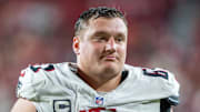 Atlanta Falcons guard Chris Lindstrom