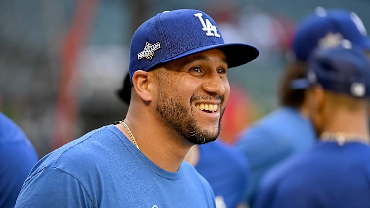 Los Angeles Dodgers outfielder David Peralta