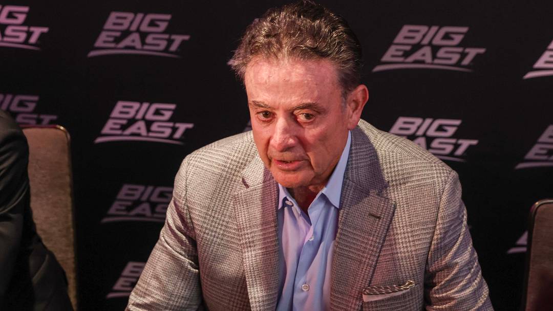 Oct 1, 2026; New York, NY, USA;  St. John's Red Storm head coach Rick Pitino is interviewed at 2026 Big East Media Day at Marriott Marquis.  Mandatory Credit: Wendell Cruz-Imagn Images