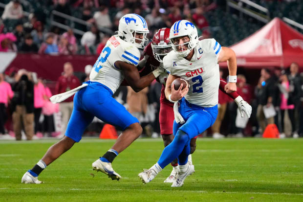 Stone grew up as an SMU fan and chose to play for the Mustangs despite other offers.