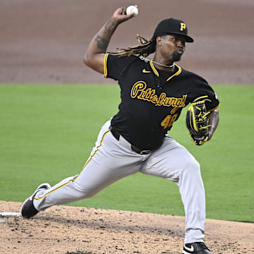 Pittsburgh Pirates starting pitcher Luis Ortiz (48) pitches against the San Diego Padres during the second inning at Petco Park. 