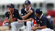 Brandt Snedeker (middle) was an assistant to Keegan Bradley (left) at last month's Ryder Cup and suggested that continuity be maintained with captaincies.