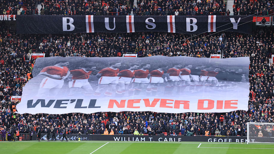 Manchester United marking the 68th anniversary of the Munich air disaster.