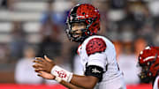 San Diego State Aztecs quarterback Jayden Denegal. 