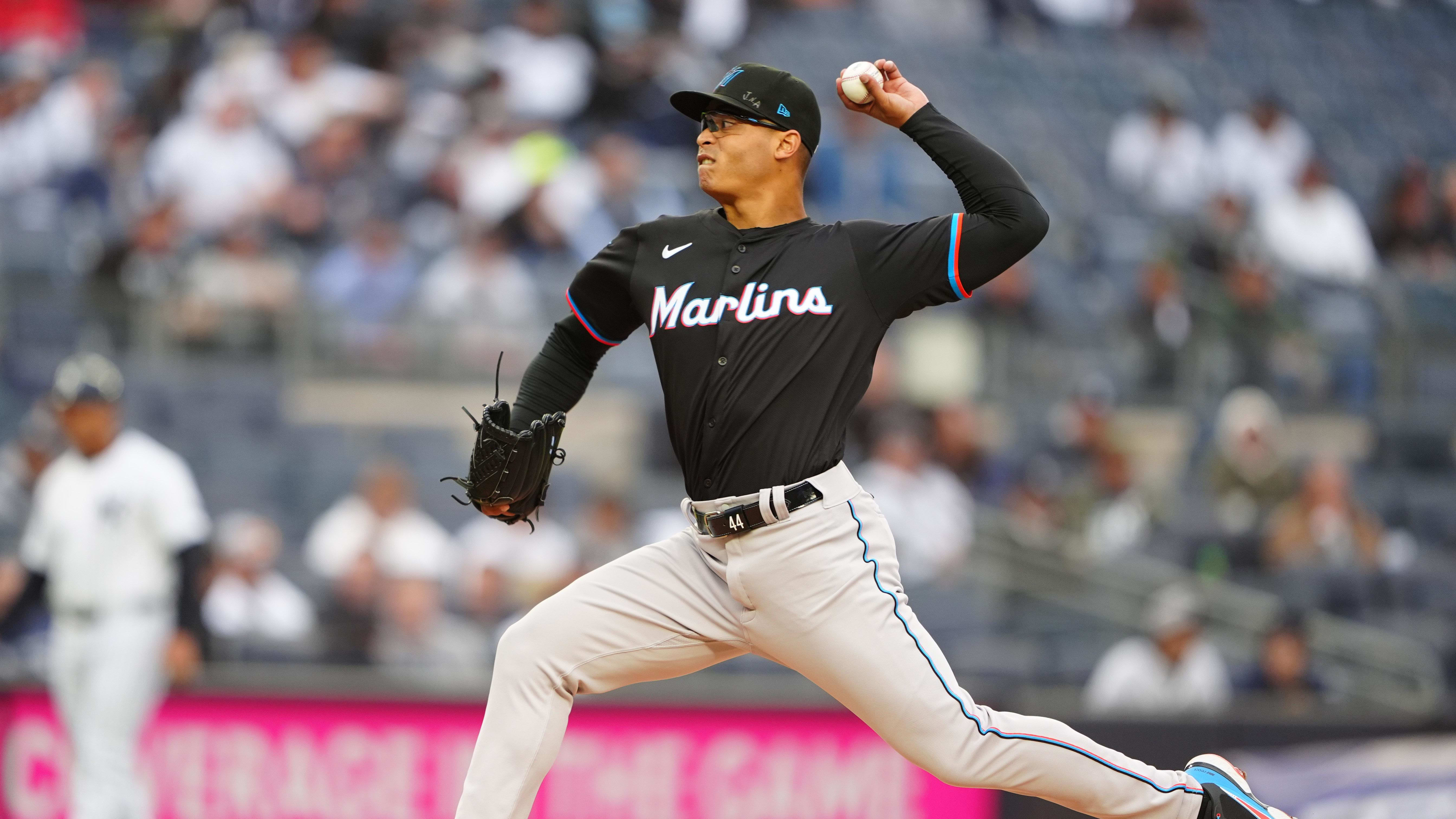 Miami Marlins pitcher Jesús Luzardo was Miami's Opening Day starter for the 2024 season