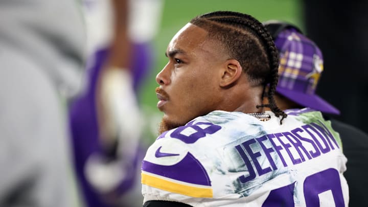 Minnesota Vikings wide receiver Justin Jefferson on Jan 13, 2025. Minnesota Vikings wide receiver Justin Jefferson on Jan 13, 2025.