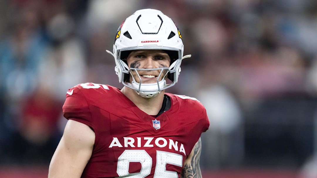 Arizona Cardinals tight end Trey McBride (85) against the Jacksonville Jaguars at State Farm Stadium. 