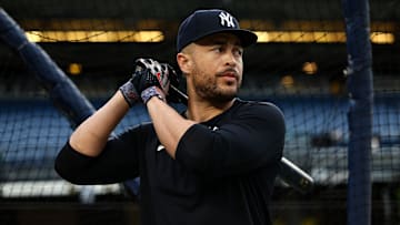 Giancarlo Stanton sigue practicando con los Yankees