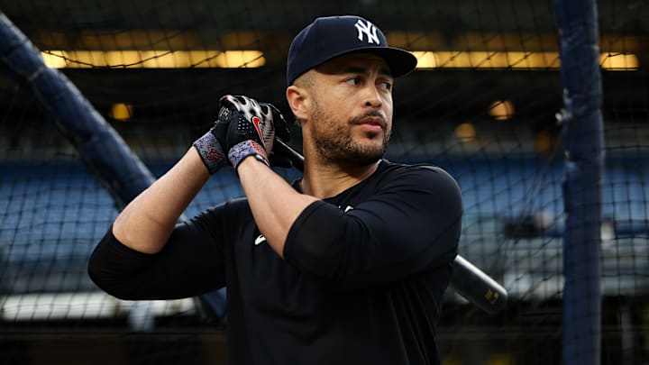 Giancarlo Stanton sigue practicando con los Yankees