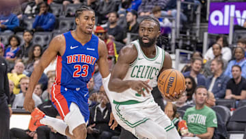 Boston Celtics, Detroit Pistons, Derrick White, Jayson Tatum, Jaylen Brown