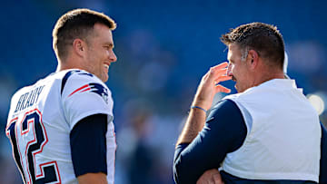 Tom Brady with Mike Vrabel.