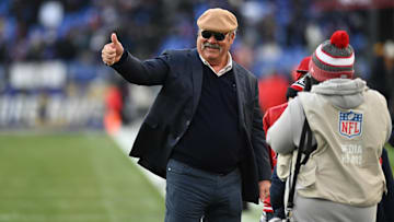 Jan 20, 2024; Baltimore, MD, USA; Houston Texans chair and ceo Cal McNair gives a thumbs up before a 2024 AFC divisional round game against the Baltimore Ravens at M&T Bank Stadium.