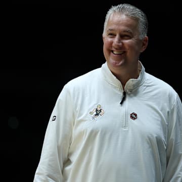 Purdue Boilermakers head coach Matt Painter smiles