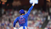 New York Mets outfielder Juan Soto rounds the bases after hitting a home run against the Philadelphia Phillies in the fifth inning at Citizens Bank Park. 