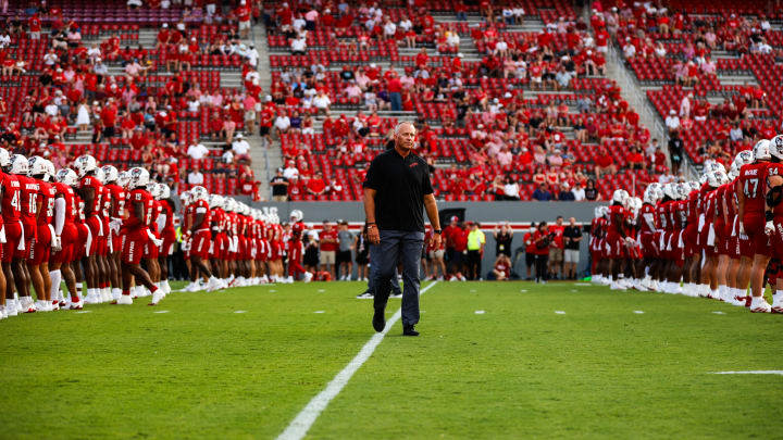 NC State football head coach Dave Doeren