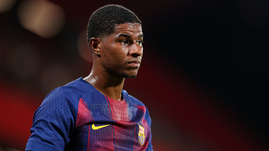 Marcus Rashford joined Barcelona on loan from Man Utd. | Judit Cartiel/Getty Images