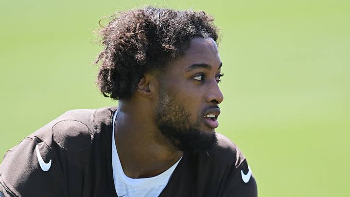 Cleveland Browns cornerback Denzel Ward (21) during training camp.