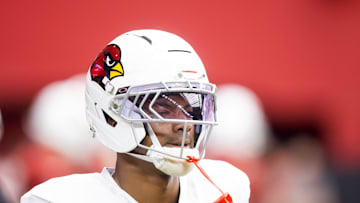 Jul 29, 2025; Glendale, AZ, USA; Arizona Cardinals cornerback Will Johnson (0) during training camp at State Farm Stadium. Mandatory Credit: Mark J. Rebilas-Imagn Images