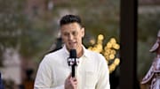 Seattle Mariners president of baseball operations Jerry Dipoto speaks with the MLB Network at the Hilton Anatole during the 2024 MLB Winter Meetings. 