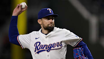 Nathan Eovaldi and the Rangers are home favorites against the Guardians on Friday night.