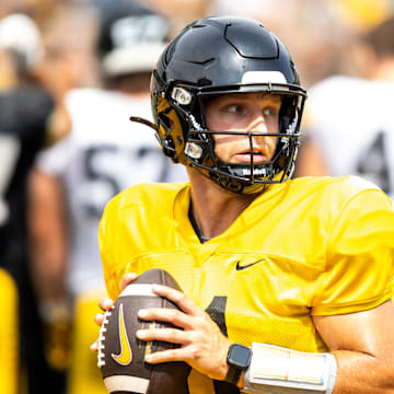 Iowa quarterback Mark Gronowski