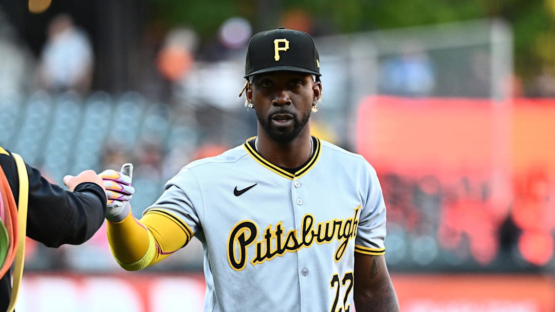 Pittsburgh Pirates designated hitter Andrew McCutchen (22) walks on the field 
