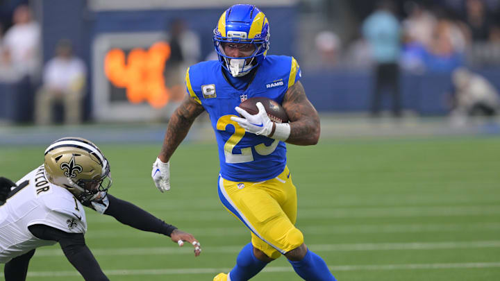 Kyren Williams and the Rams face off against the 49ers on Sunday afternoon.