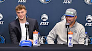 Mavericks forward Cooper Flagg has already had some impressive highlights just one half into his first NBA Summer League game, and his new coach Jason Kidd is impressed.
