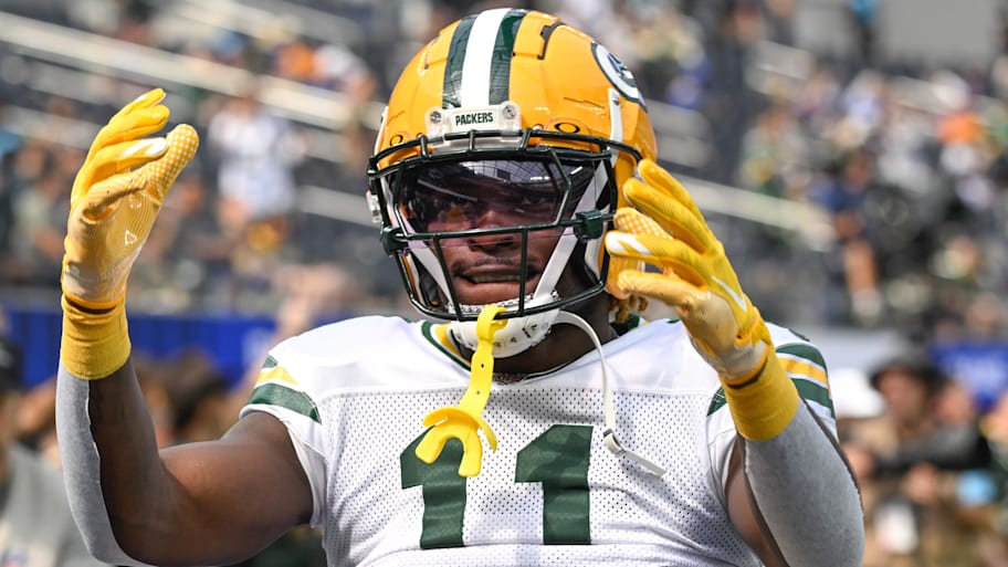 Green Bay Packers wide receiver Jayden Reed | Robert Hanashiro-Imagn Images