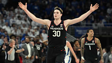 Connecticut Huskies forward Liam McNeeley (30) 