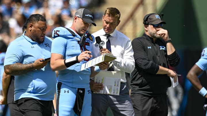 Huard is leaving the booth for the high school sideline