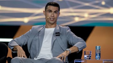 Cristiano Ronaldo attends Globe Soccer Dubai Awards