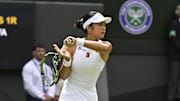 Alex Eala makes her Centre Court debut at Wimbledon in a new Nike kit.