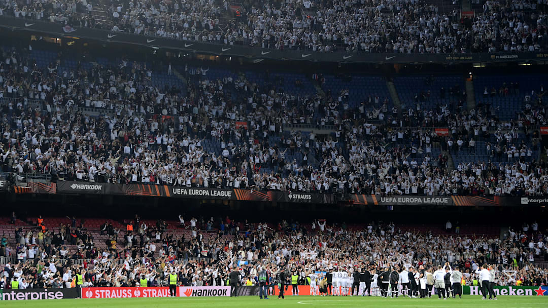 Die Frankfurter Fanmassen bei Europa-League-Gastspiel 2022