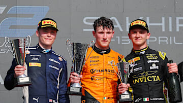 Luke Browning, Alex Dunne, Leonardo Fornaroli, Formula 2