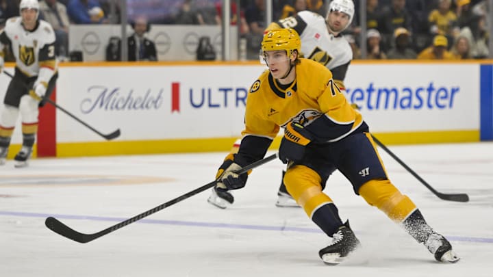 Forward Matthew Wood is one of the young players the Nashville Predators plan to build around. 
