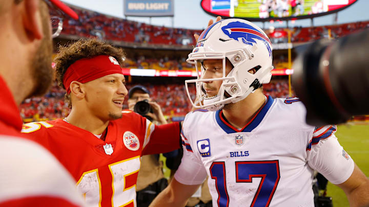 Allen will look for his first playoff win over Mahomes when the Chiefs and Bills square off Sunday.