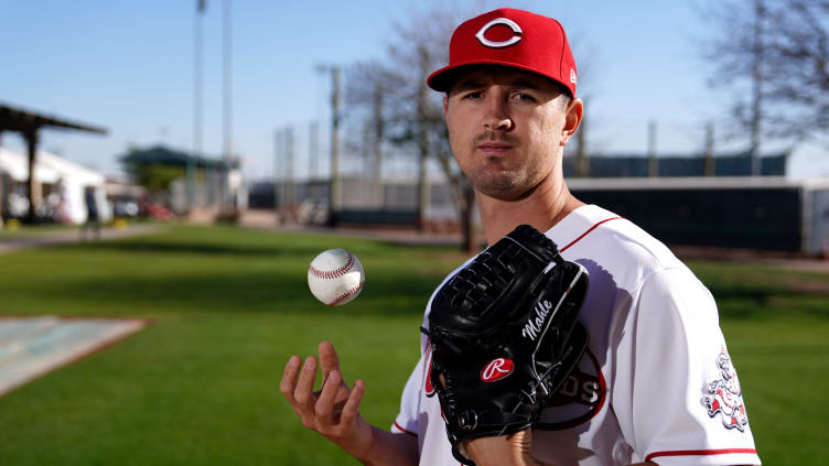 Cincinnati Reds pitcher Tyler Mahle (30).