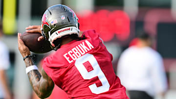 Emeka Egbuka at Tampa Bay Buccaneers Training Camp