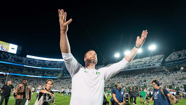 Oregon Ducks Dan Lanning NFL Autzen Stadium Nike Phil Knight NIL Transfer Portal College Football Playoff Big Ten Conference