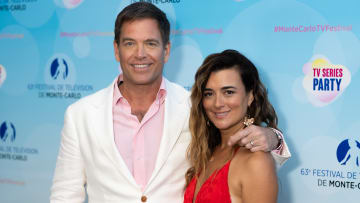 Michael Weatherly and Cote de Pablo on the red carpet at the 63rd Monte-Carlo Television Festival