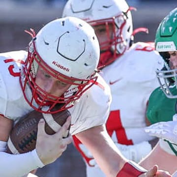 Carson Luebbering, of Blair Oaks, is a returning state champion senior defensive lineman who earned first-team all-state honors in 2024.