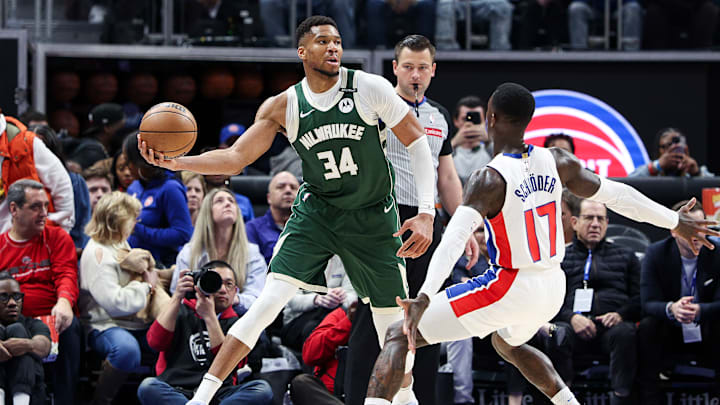 Milwaukee Bucks v Detroit Pistons
