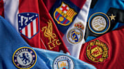 The Club Badges of Manchester City and Tottenham Hotspur