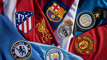 The Club Badges of Manchester City and Tottenham Hotspur