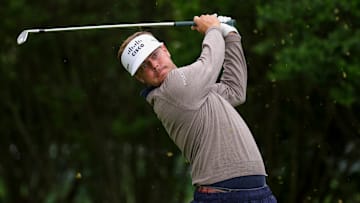 Keith Mitchell during the second round of the 2025 Truist Championship at Philadelphia Cricket Club