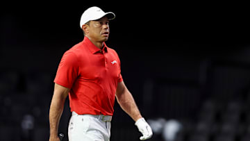 Tiger Woods during a TGL match between Jupiter Links and New York Golf Club