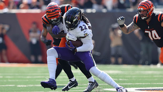 Henry rushed the ball for 92 yards and a touchdown to help the Ravens to an overtime win over the Bengals.
